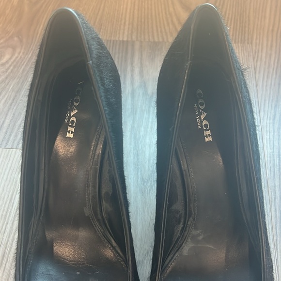 Coach Tamera black haircalf heel, size 8. 3.5” heel. In very good shape. - Picture 2 of 10